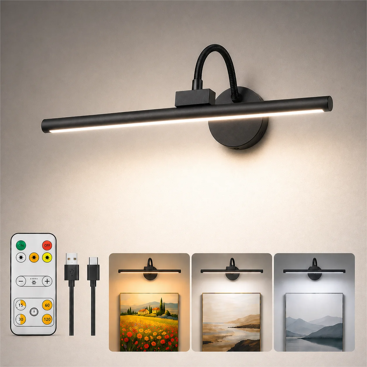 Photography Lighting Wall - LED Wireless Picture Light with Remote