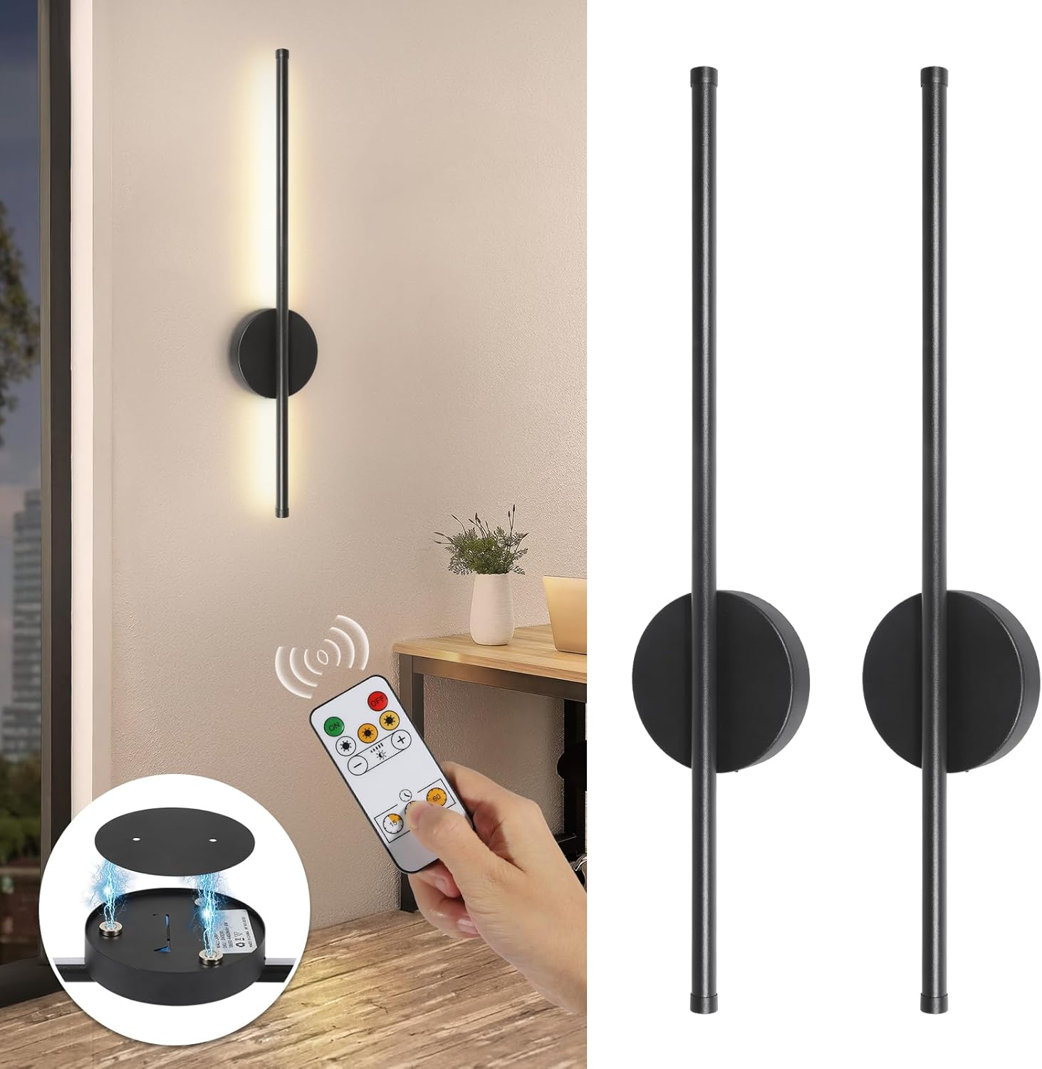 Photography Lighting Wall - Wall Sconces Battery Operated – Wireless