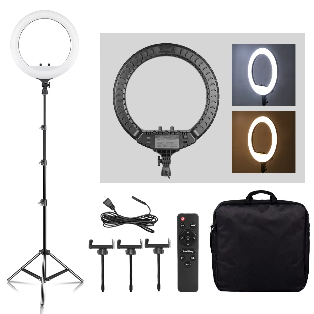 SH 18 Inch Knob Ring Light LED - Photography Lighting With Umbrella incelemesi ve fiyatı