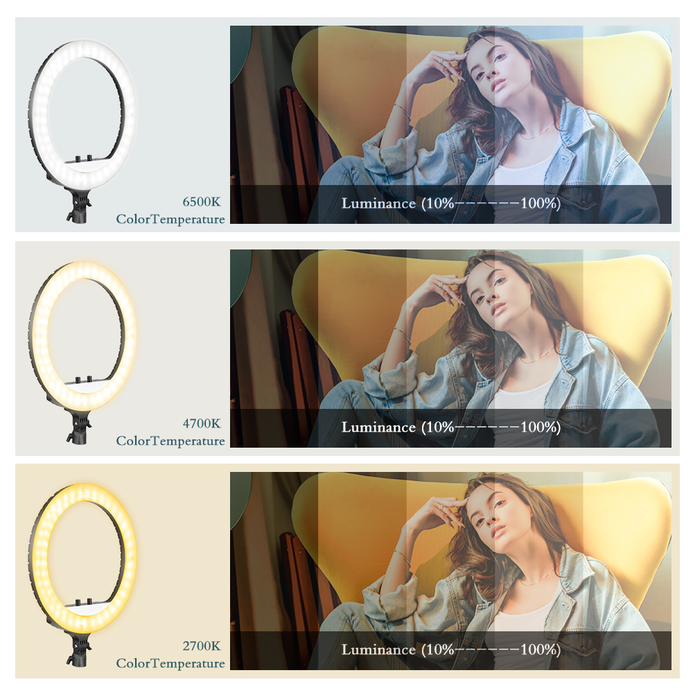 SH 18 Inch Knob Ring Light LED - Photography Lighting With Umbrella incelemesi ve fiyatı