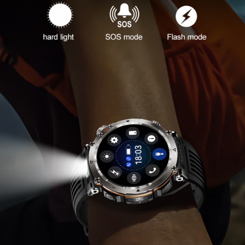 Flashlight Smart Watch Men BT  - Photography Lighting Assistant incelemesi ve fiyatı