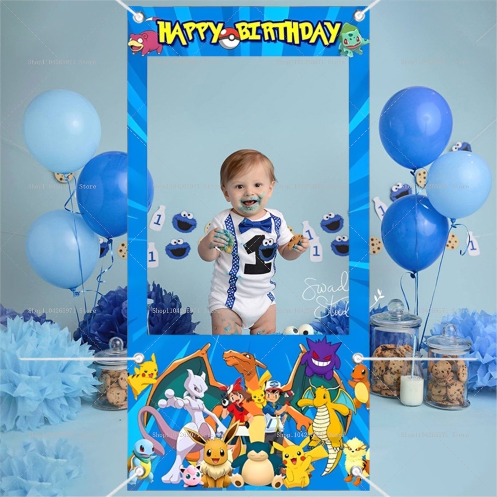 Pokemon Pikachu Photo Booth Fr - Photography Lighting Backdrop incelemesi ve fiyatı