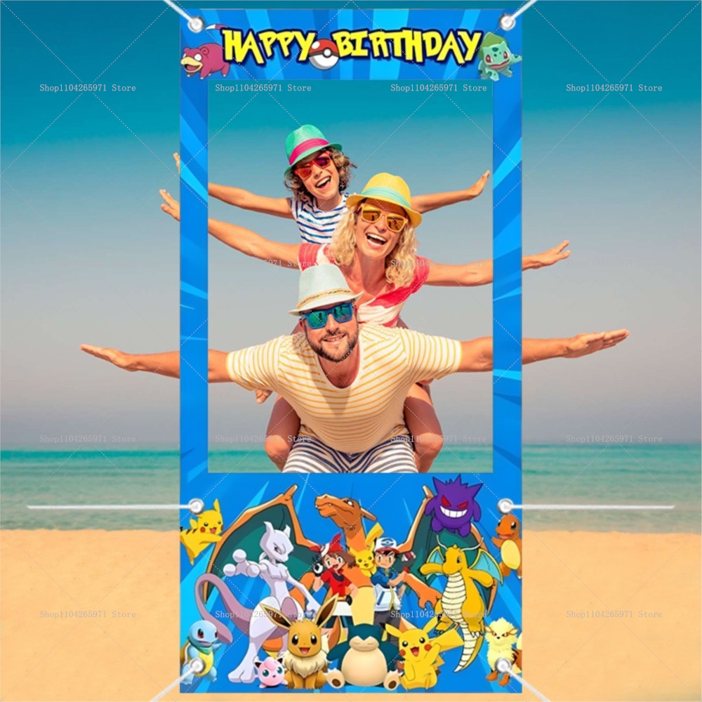 Pokemon Pikachu Photo Booth Fr - Photography Lighting Backdrop incelemesi ve fiyatı