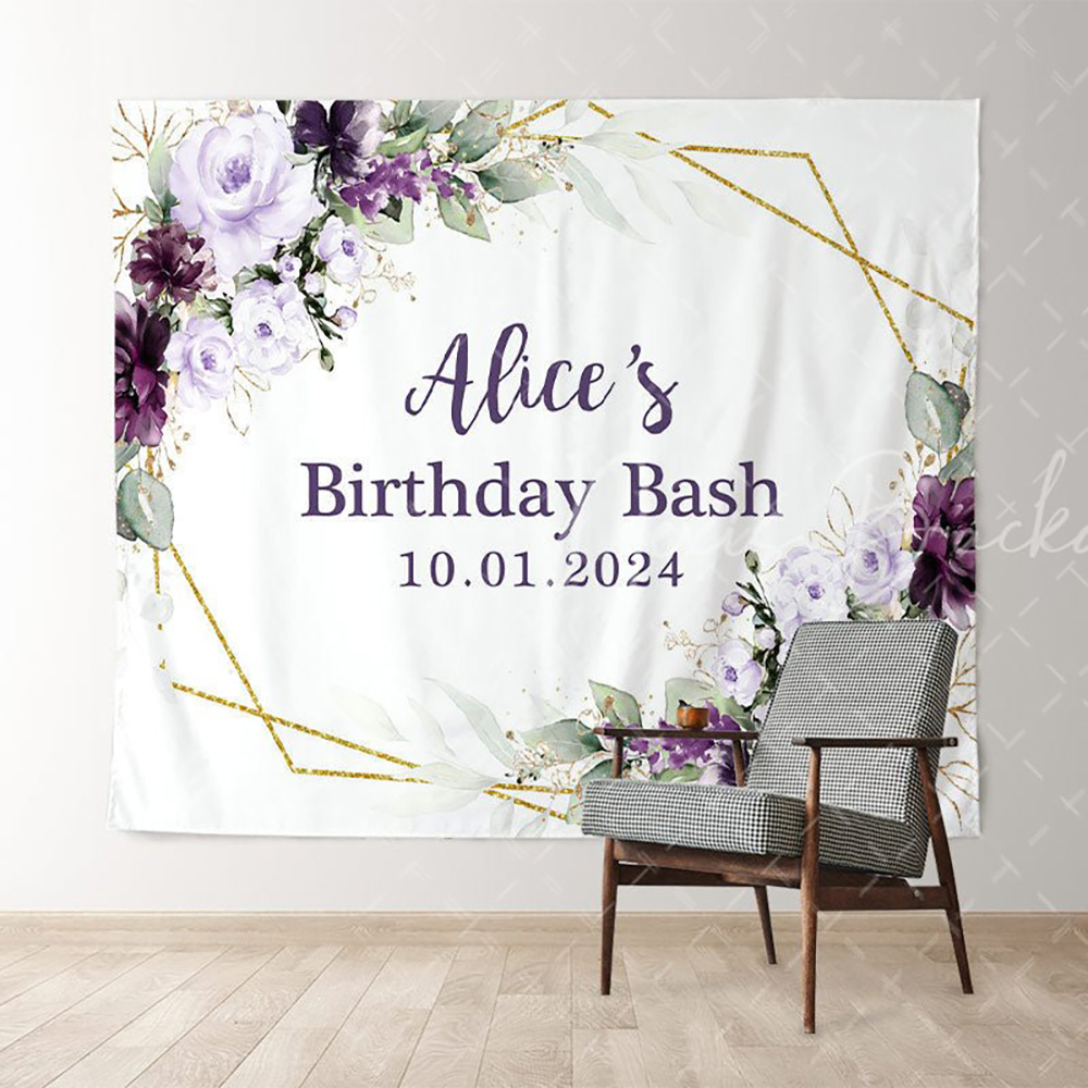 Light Purple Floral White Cust - Photography Lighting Name incelemesi ve fiyatı