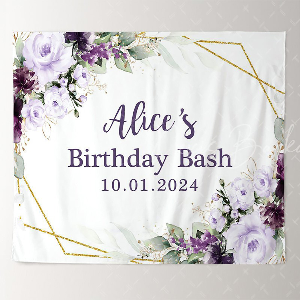 Light Purple Floral White Cust - Photography Lighting Name incelemesi ve fiyatı