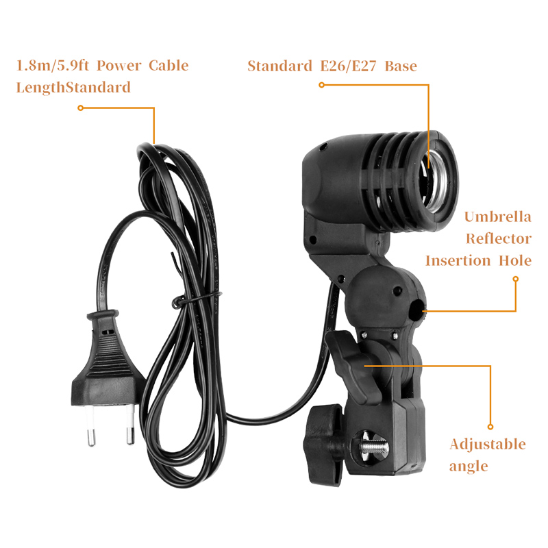 1.8m Cable Cord Light Bulb Sta - Photography Lighting Umbrella incelemesi ve fiyatı