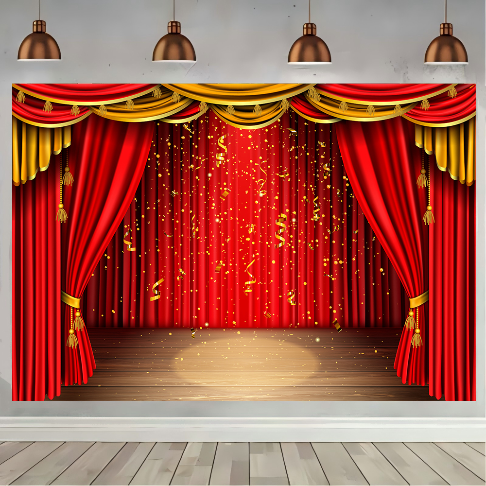 Red Theater Curtain Party Back - Photography Lighting Box incelemesi ve fiyatı