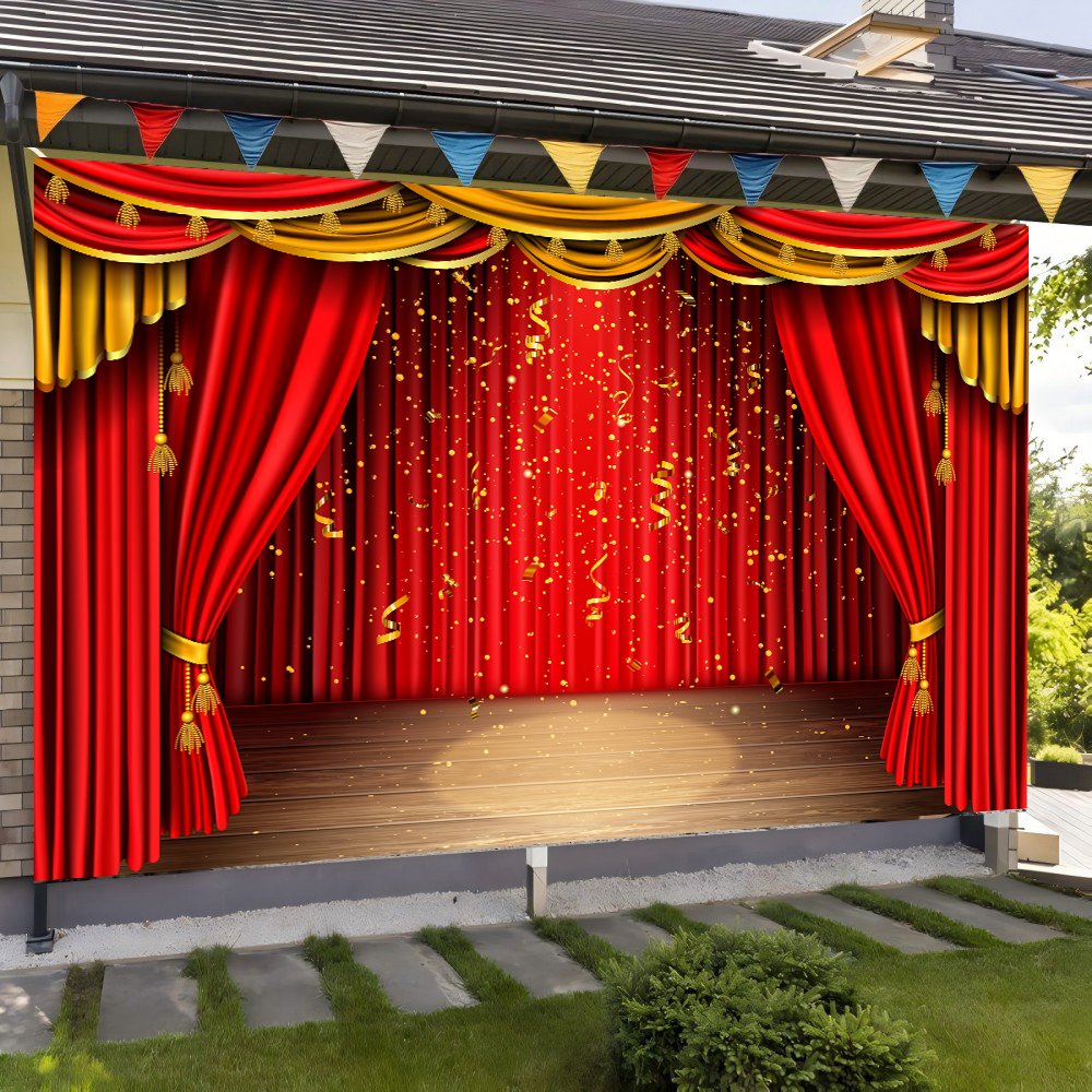 Red Theater Curtain Party Back - Photography Lighting Box incelemesi ve fiyatı