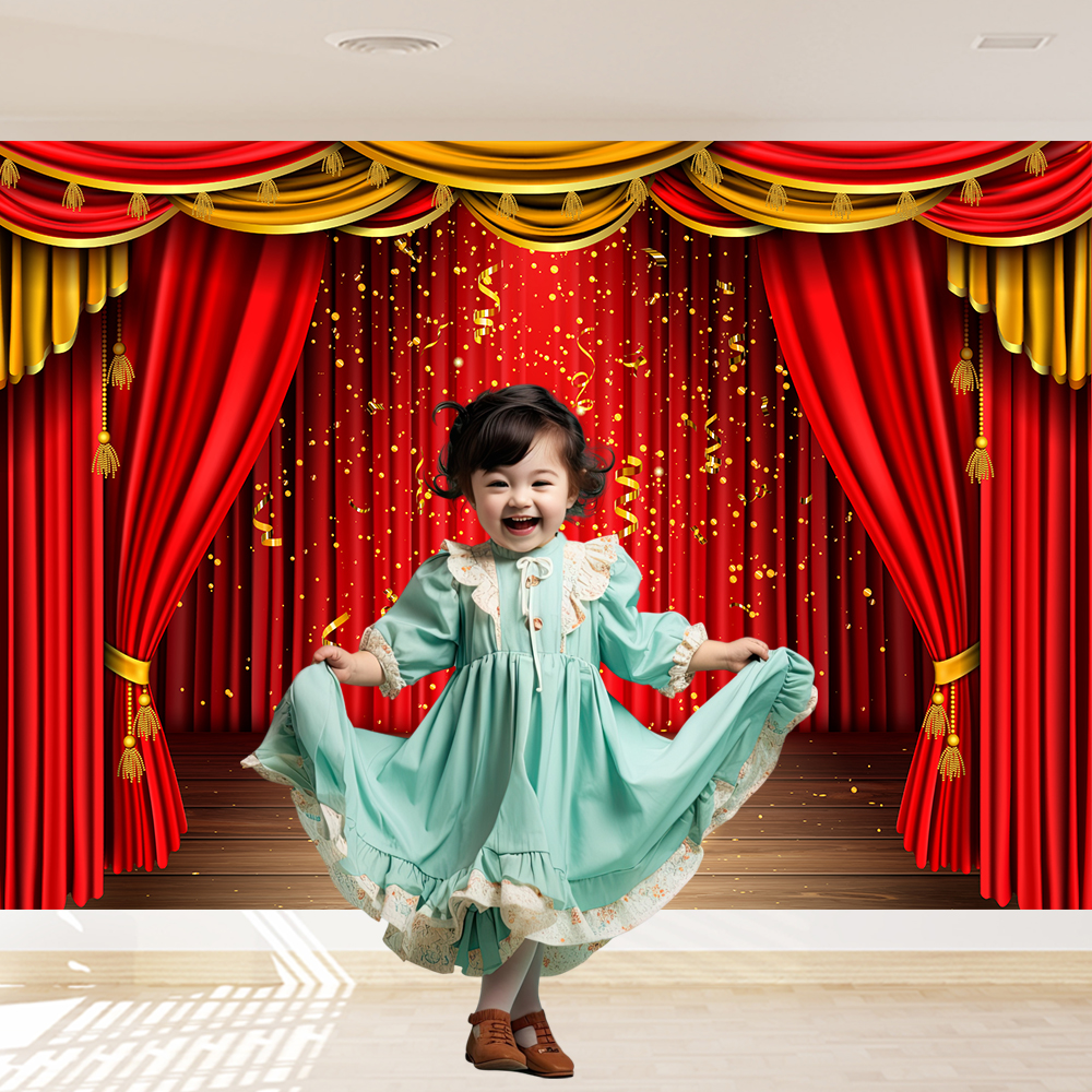Red Theater Curtain Party Back - Photography Lighting Box incelemesi ve fiyatı