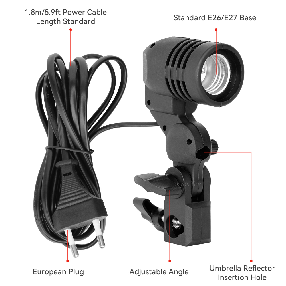 Single Head Bulb Holder E27 So - Photography Lighting Umbrella incelemesi ve fiyatı
