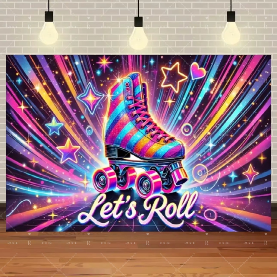 Roller Skating Shoes Theme Bir - Photography Lighting Backdrop incelemesi ve fiyatı