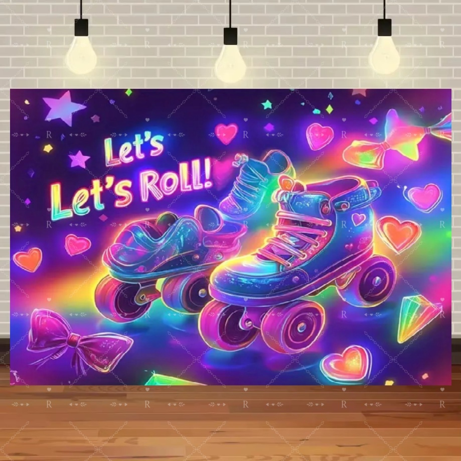 Roller Skating Shoes Theme Bir - Photography Lighting Backdrop incelemesi ve fiyatı