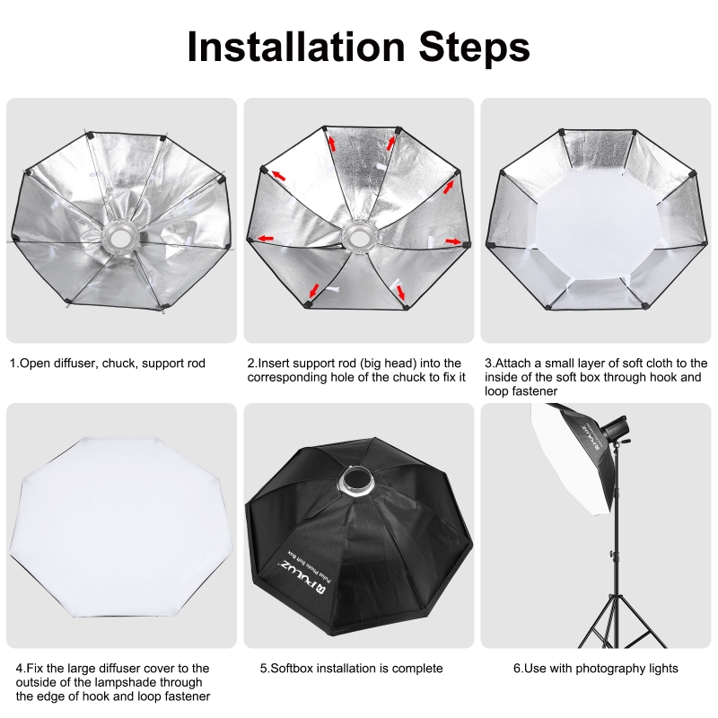 PULUZ 95cm Octagon Photography - Photography Lighting Mount incelemesi ve fiyatı