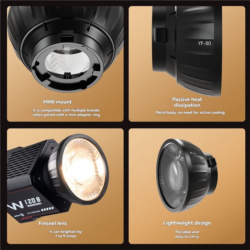 ABJF-YF-80 Mini Fresnel Lens 9 - Fresnel Lens Attachment incelemesi ve fiyatı