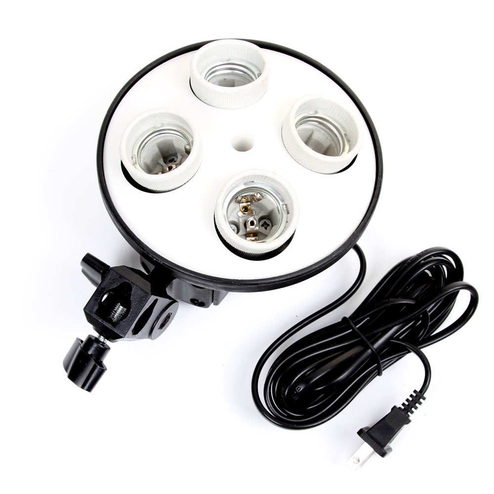 E27 Base Four Lamp Holder  Lig - Photography Lighting Softbox incelemesi ve fiyatı