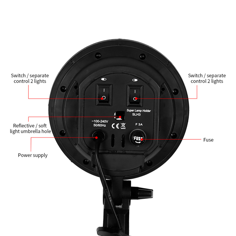 E27 Base Four Lamp Holder  Lig - Photography Lighting Softbox incelemesi ve fiyatı