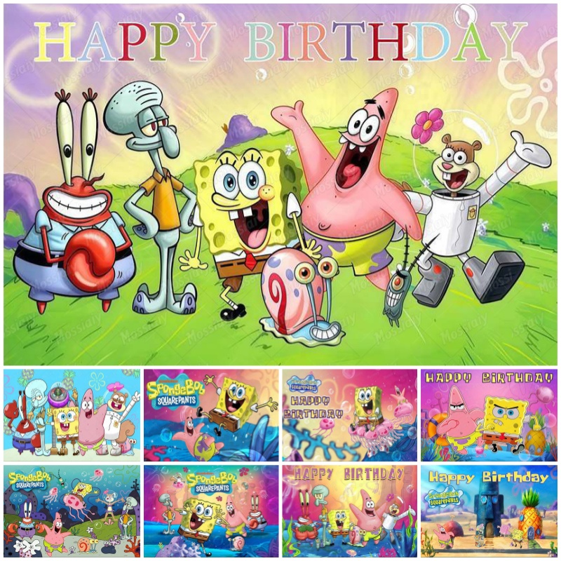SpongeBob Theme Backdrop Carto - Photography Lighting Backdrop incelemesi ve fiyatı