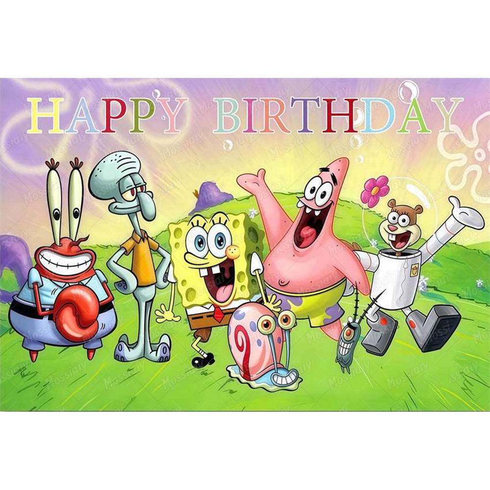 SpongeBob Theme Backdrop Carto - Photography Lighting Backdrop incelemesi ve fiyatı