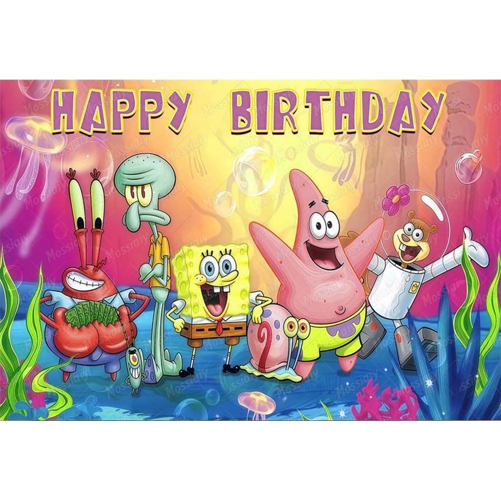 SpongeBob Theme Backdrop Carto - Photography Lighting Backdrop incelemesi ve fiyatı