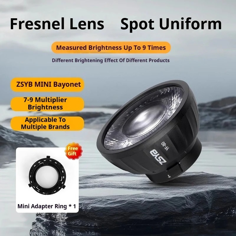 ZSYB YF-80 Fresnel Lens 9 Time - Fresnel Lens Attachment incelemesi ve fiyatı