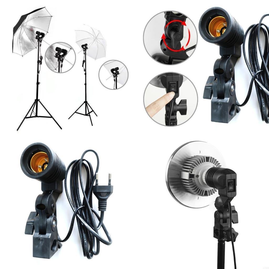  E27 Light Socket Mount with B - Photography Lighting Umbrella incelemesi ve fiyatı