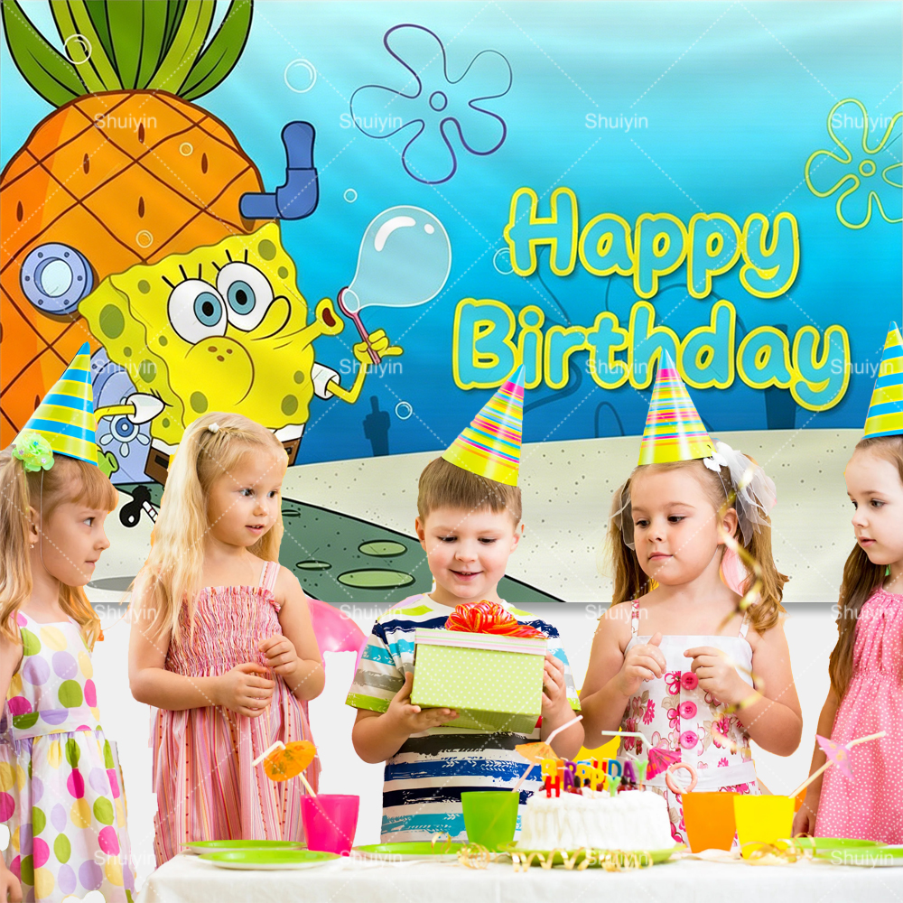 Cartoon SpongeBob Backdrop Chi - Photography Lighting Backdrop incelemesi ve fiyatı