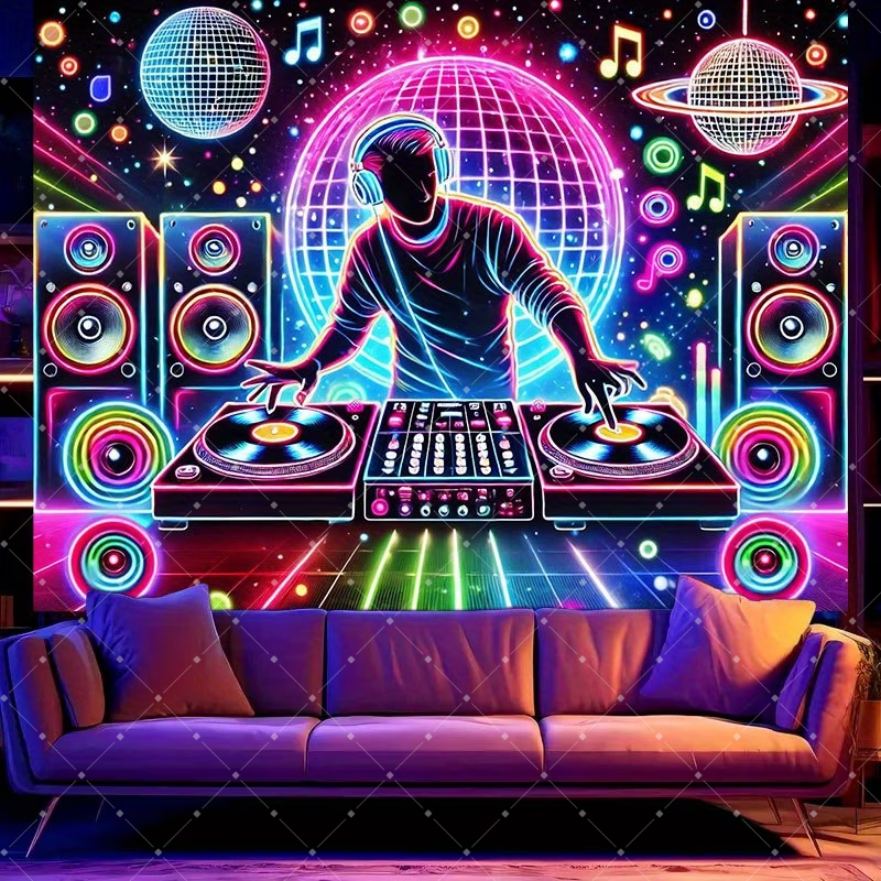 Hip Hop Music DJ Party Decorat - Photography Lighting Backdrop incelemesi ve fiyatı