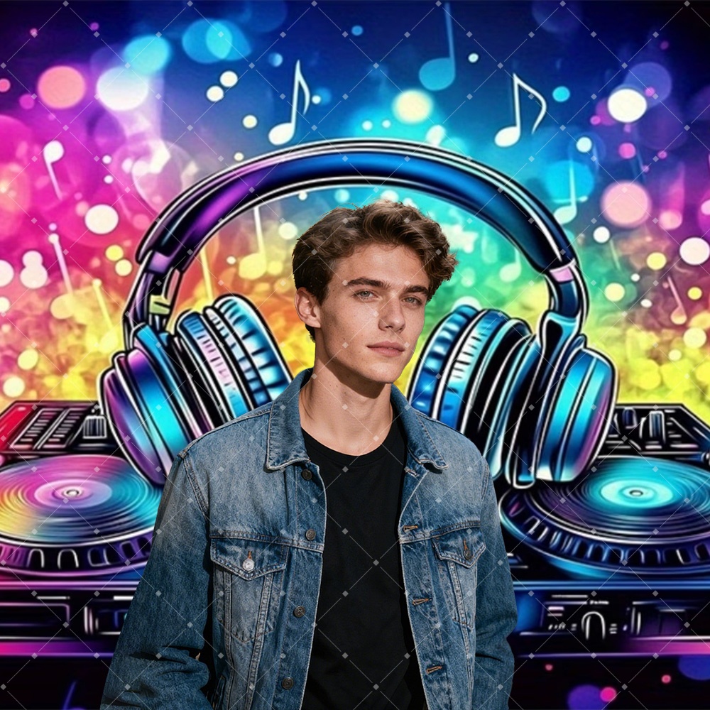 Hip Hop Music DJ Party Decorat - Photography Lighting Backdrop incelemesi ve fiyatı