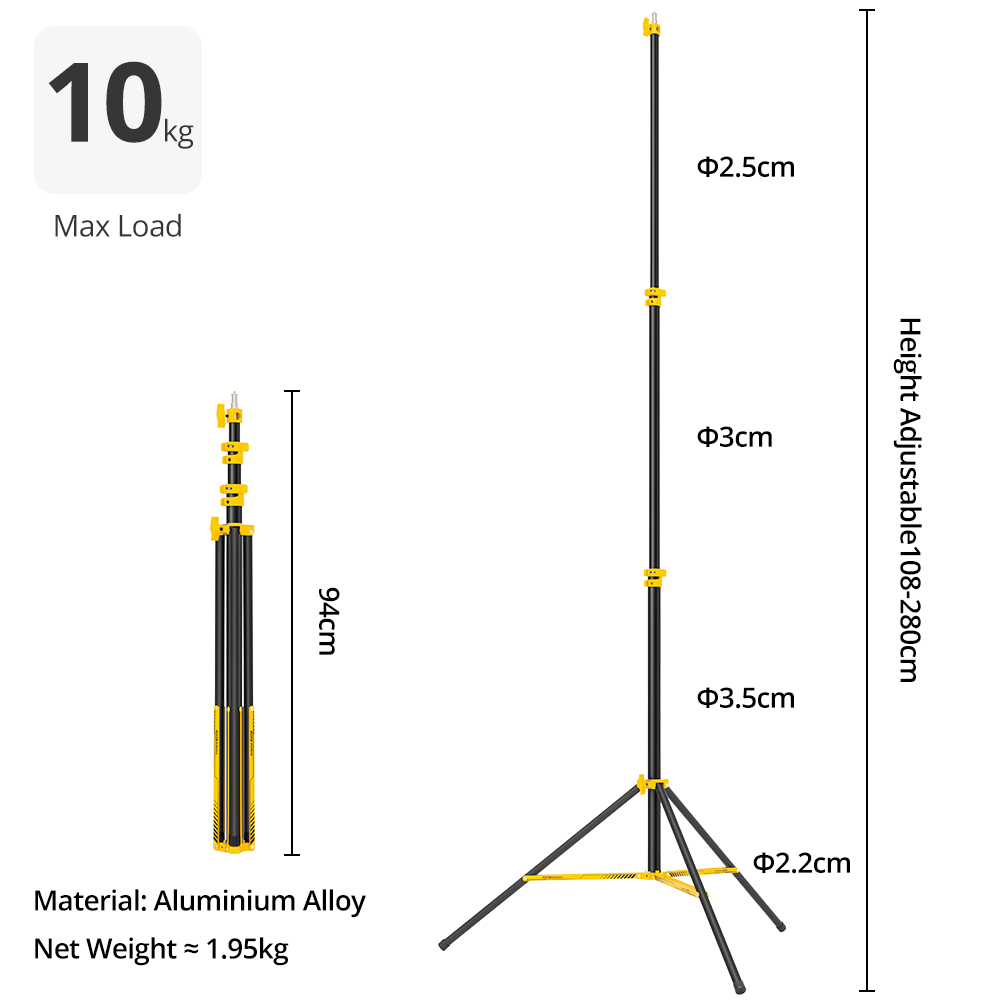 AMBITFUL GM280Y 280cm Professi - Photography Lighting Mount incelemesi ve fiyatı