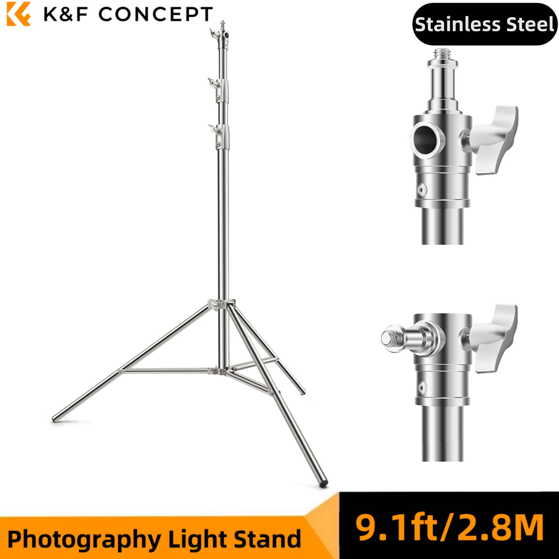 K&F CONCEPT 9.1ft/2.8 Stainles - Photography Lighting Softbox incelemesi ve fiyatı