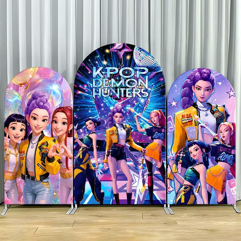 Kpop Demon Hunters Arch Backdr - Photography Lighting Backdrop incelemesi ve fiyatı