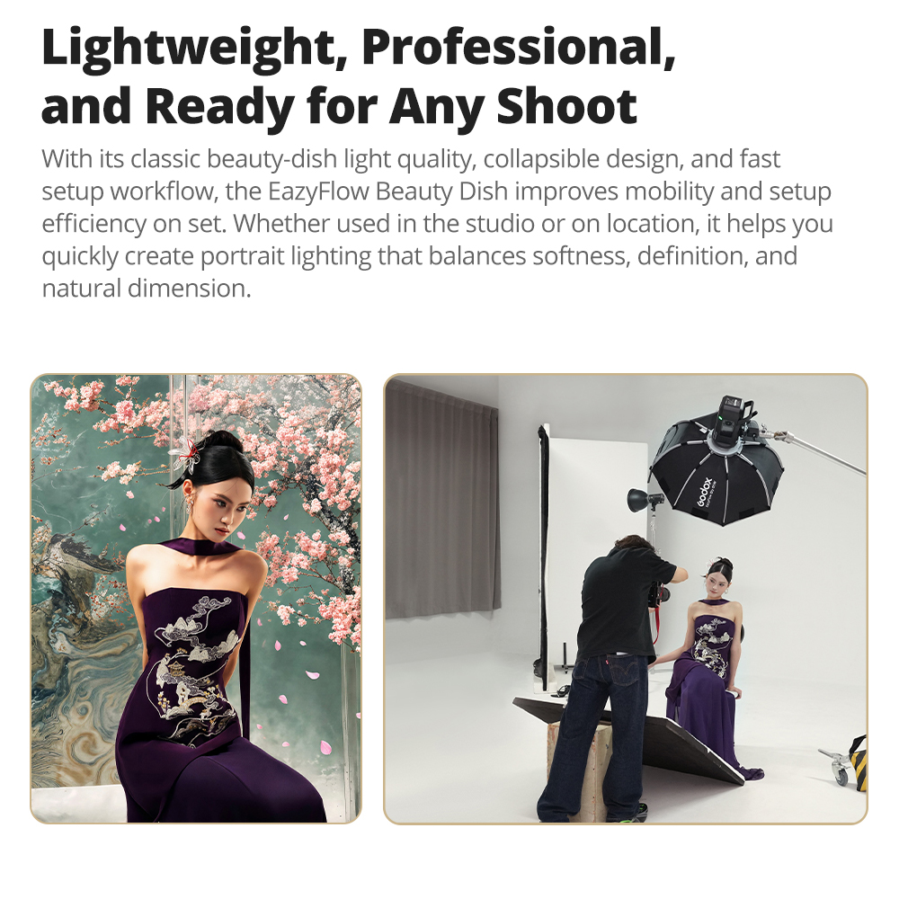 New Godox EazyFlow Beauty Dish - Photography Lighting Mount incelemesi ve fiyatı