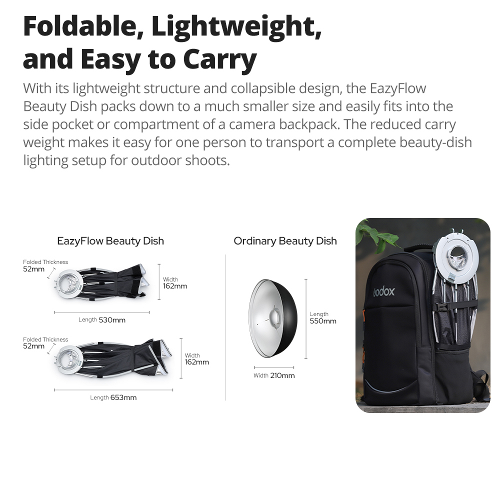 New Godox EazyFlow Beauty Dish - Photography Lighting Mount incelemesi ve fiyatı