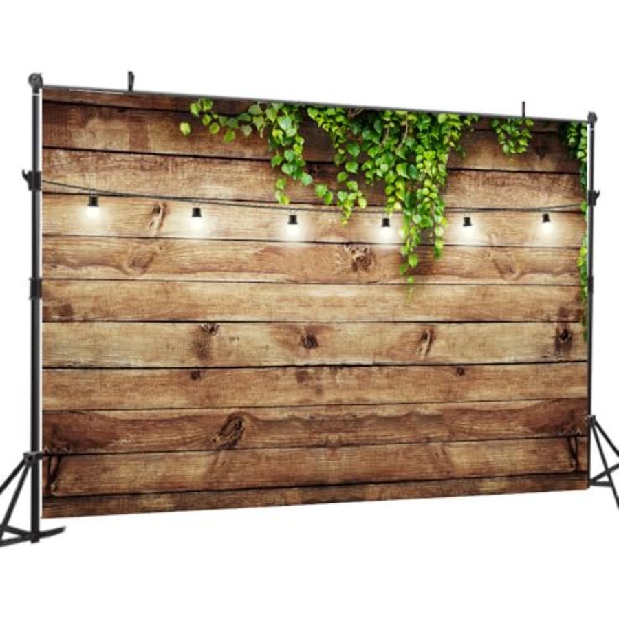 10X8FT Rustic Wood Plank Photo - Photography Lighting Backdrop incelemesi ve fiyatı