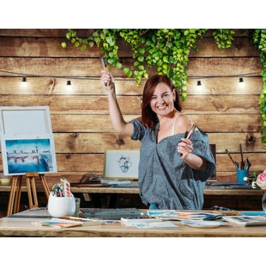 10X8FT Rustic Wood Plank Photo - Photography Lighting Backdrop incelemesi ve fiyatı