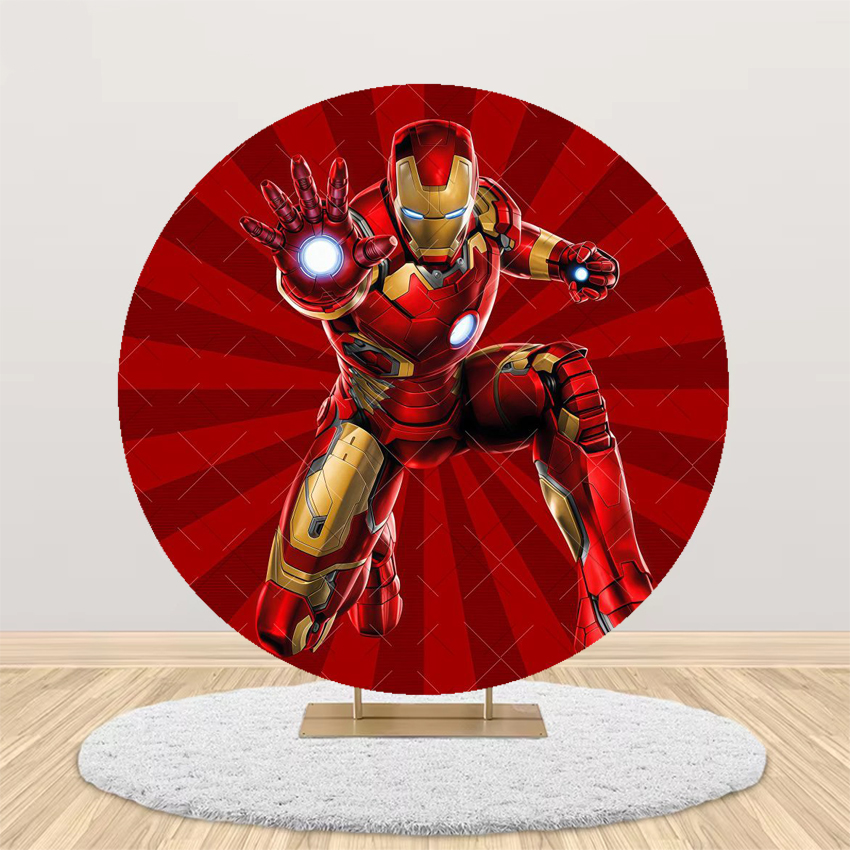 Avengers Theme Round Backdrop  - Photography Lighting Backdrop incelemesi ve fiyatı