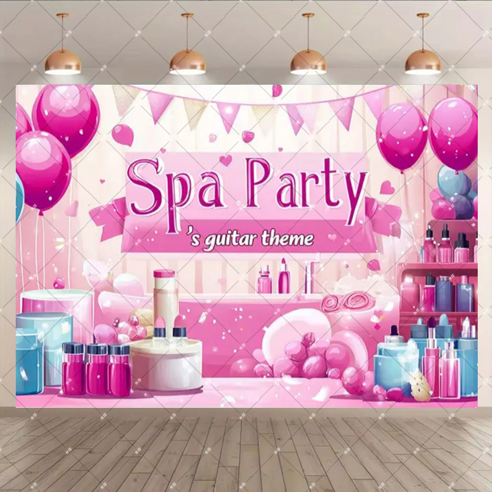 Pink Beauty Makeup Spa Theme S - Photography Lighting Backdrop incelemesi ve fiyatı