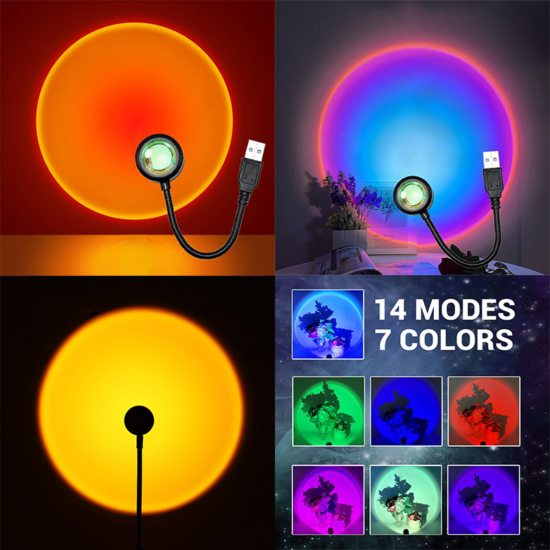 ZK40 LED Sunset Lamp Nightligh - Photography Lighting Wall incelemesi ve fiyatı