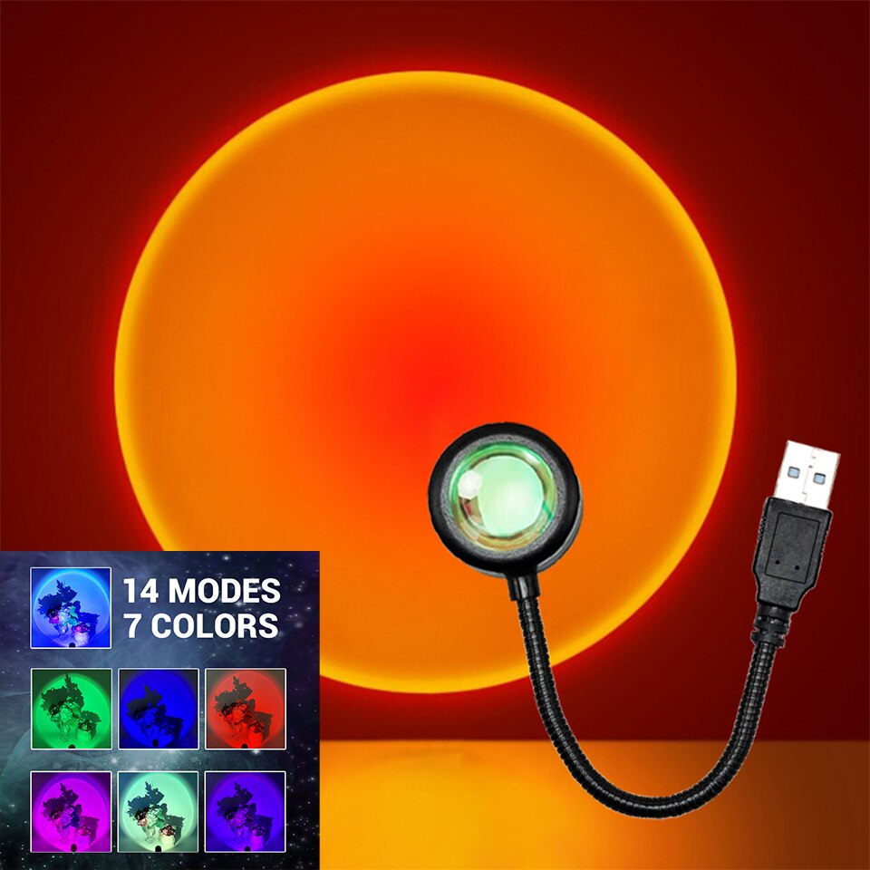 ZK40 LED Sunset Lamp Nightligh - Photography Lighting Wall incelemesi ve fiyatı