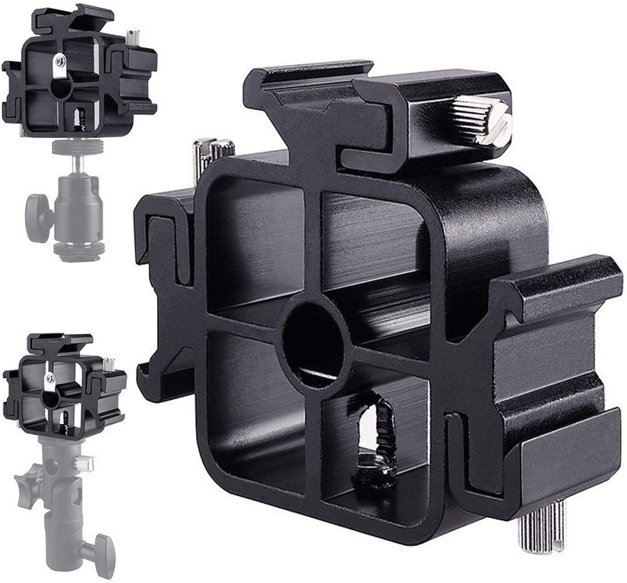 3 Triple Cold Shoe Mount Flash - Photography Lighting Umbrella incelemesi ve fiyatı