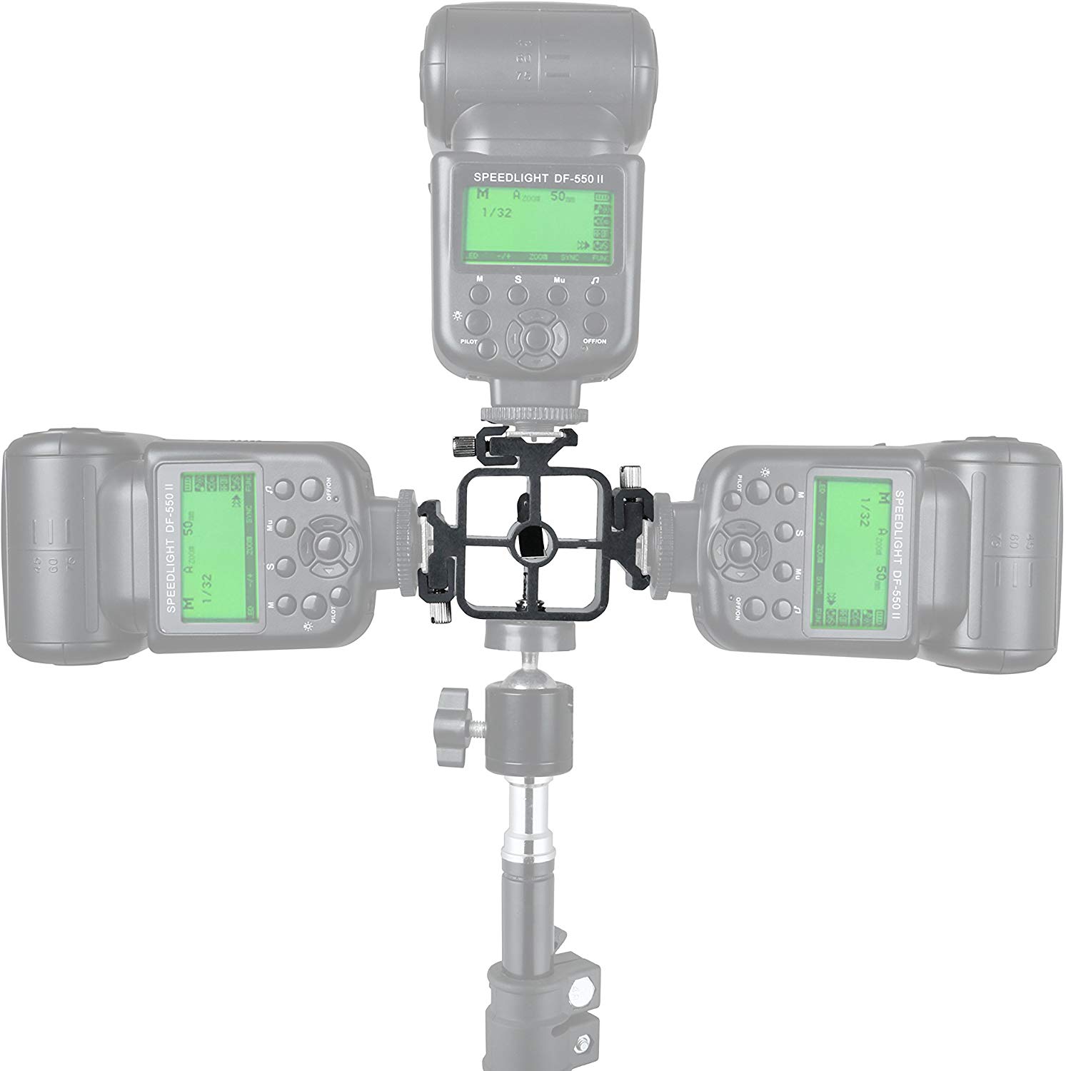 3 Triple Cold Shoe Mount Flash - Photography Lighting Umbrella incelemesi ve fiyatı