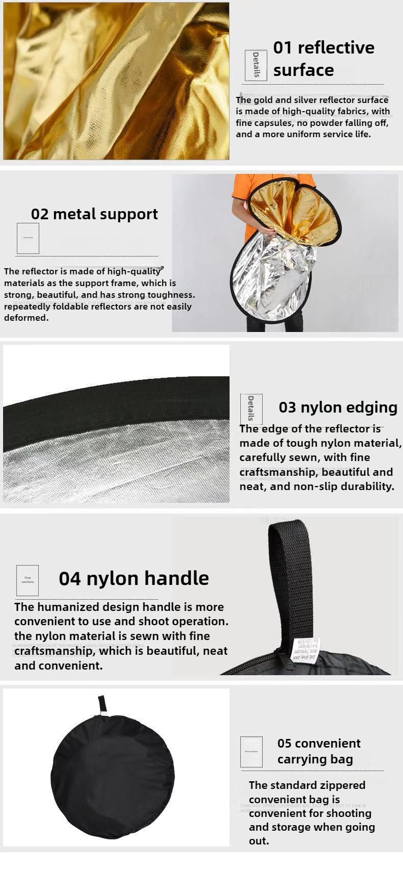 60*90cm Portable Collapsible P - Photography Lighting Reflectors incelemesi ve fiyatı